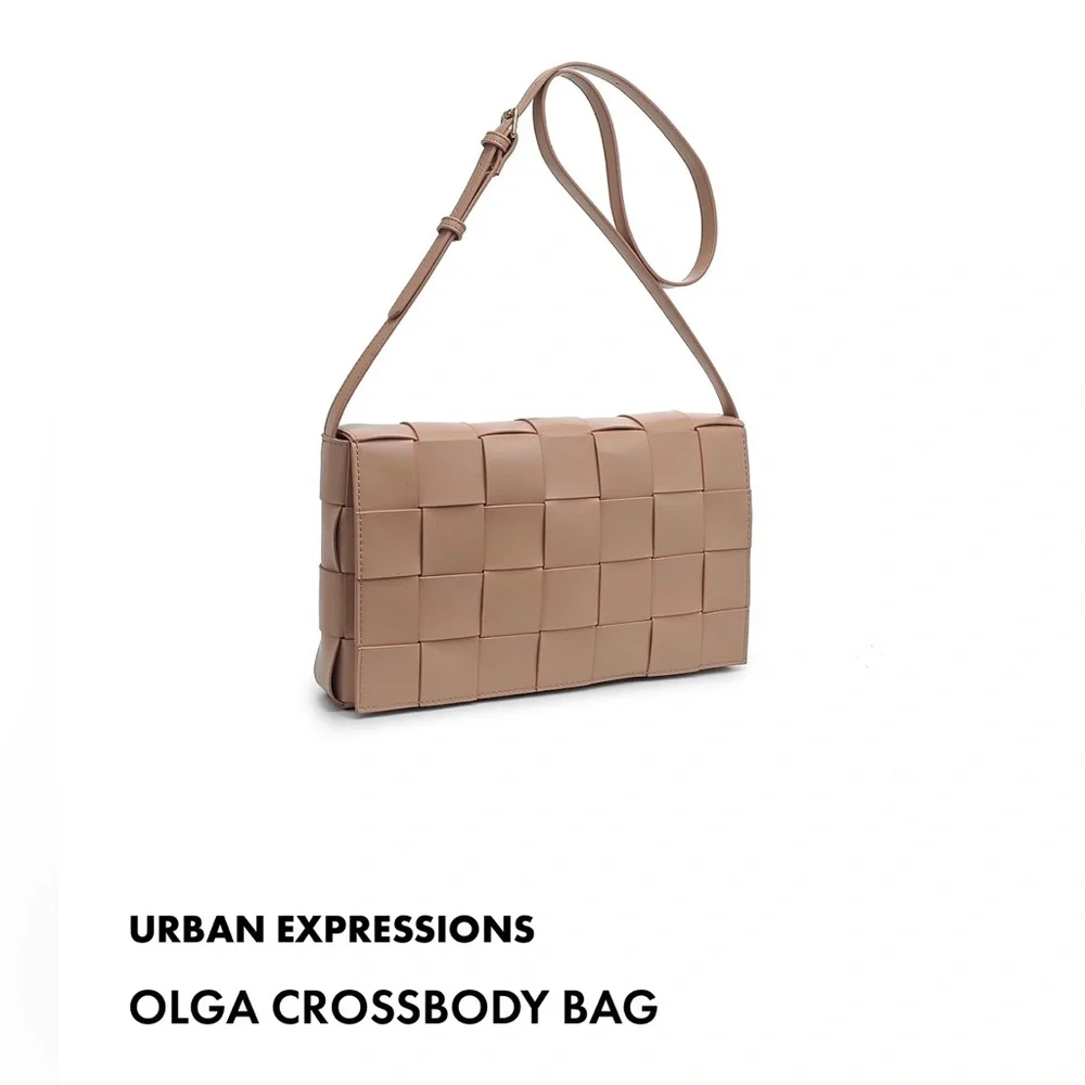 Urban Expressions Tan Crossbody Bag - Picture 1 of 13